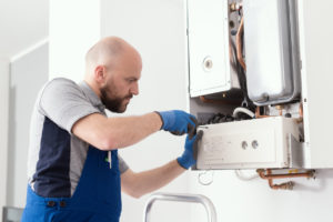 professional technician water heater repair